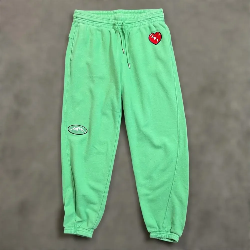 Aerie Chill Joggers Small Ski Resort Ice Cold Pants Patchwork Lounge Drawstring - Picture 2 of 9